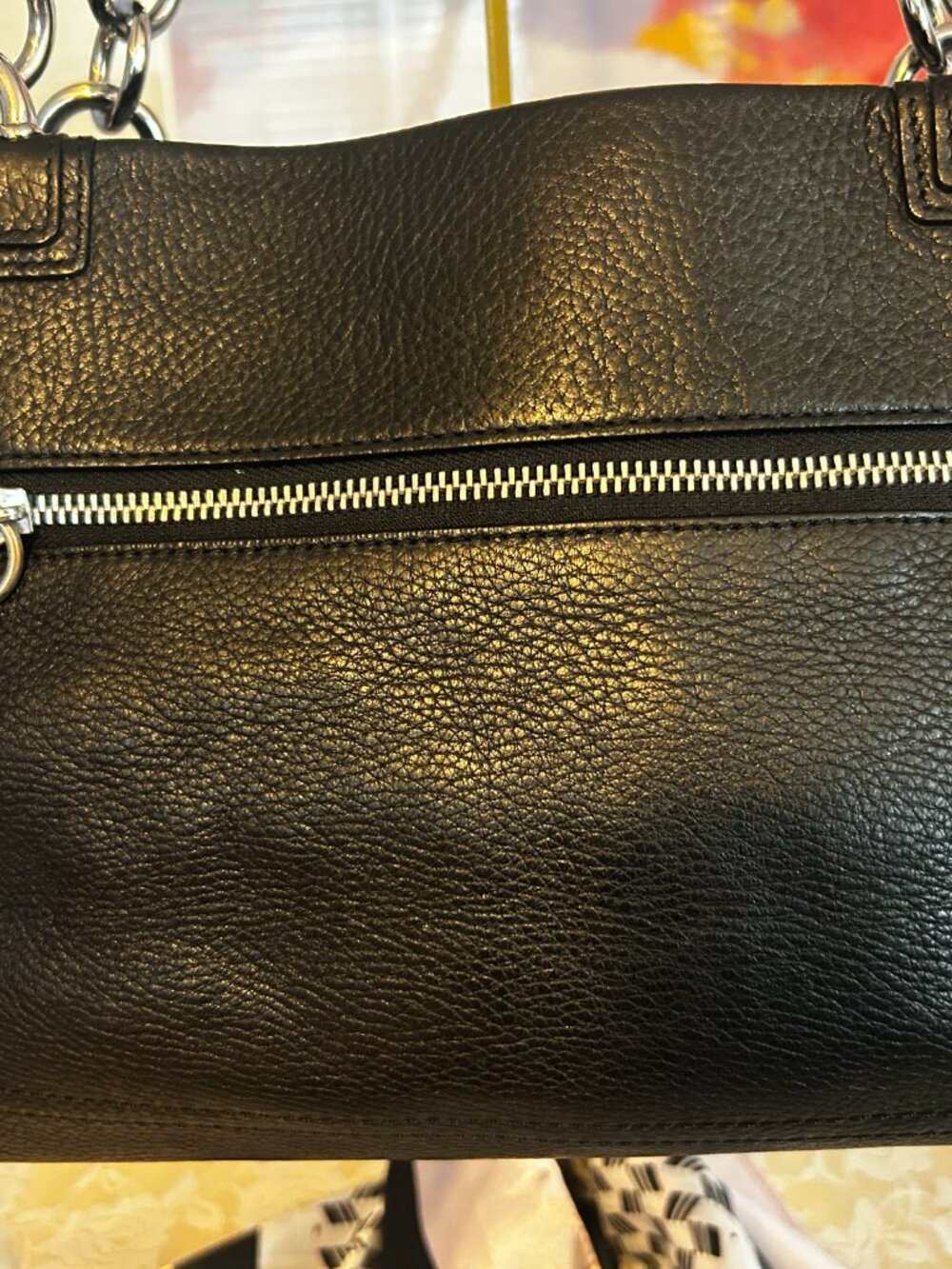Vintage Coach Penelope Black Pebbled Leather Shoulder Bag - Picture 4 of 14